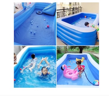 Foto 4 | Alberca Inflable Grande Piscinas Tres Niveles Rectangle260cm