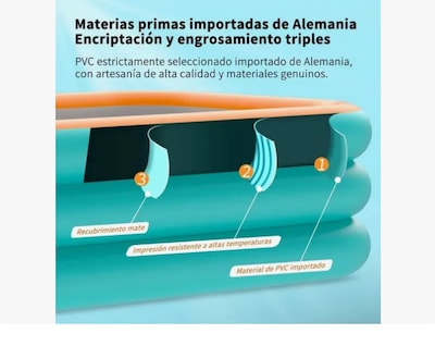 Foto 4 | Alberca Inflable Grandes Piscinas Rectangular