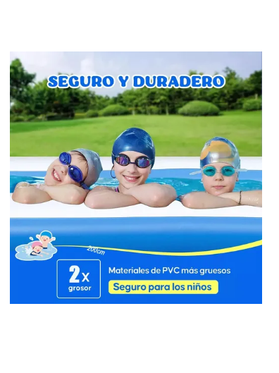 Foto 4 pulgar | Alberca Hinchable Grandes Piscinas Rectangular