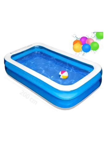 Inflable Alberca Piscinas Inflables Gran 200cm + 5 Globos De Agua