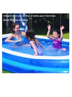 Foto 4 | Inflable Alberca Piscinas Inflables Gran 200cm + 5 Globos De Agua