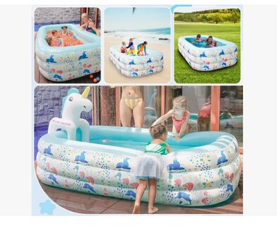 Foto 2 | Alberca Inflable Rectangular Familia