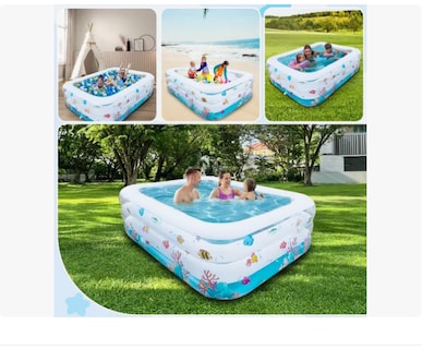 Foto 3 | Alberca Inflable Rectangular Familia