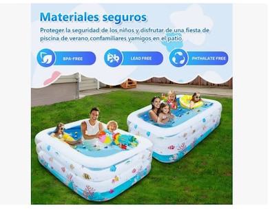 Foto 4 | Alberca Inflable Rectangular Familia