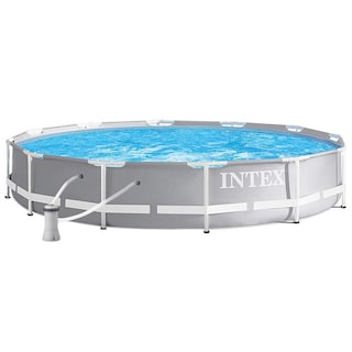 Foto 1 | Alberca Circular + Bomba Intex color Gris