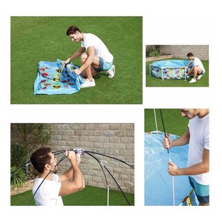 Foto 5 | Alberca Estructural Infantil Bestway 56432 Circular con Toldo
