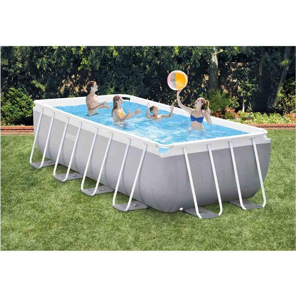 Foto 5 pulgar | Alberca Piscina Rectangular Hogar Bomba Escalera Intex