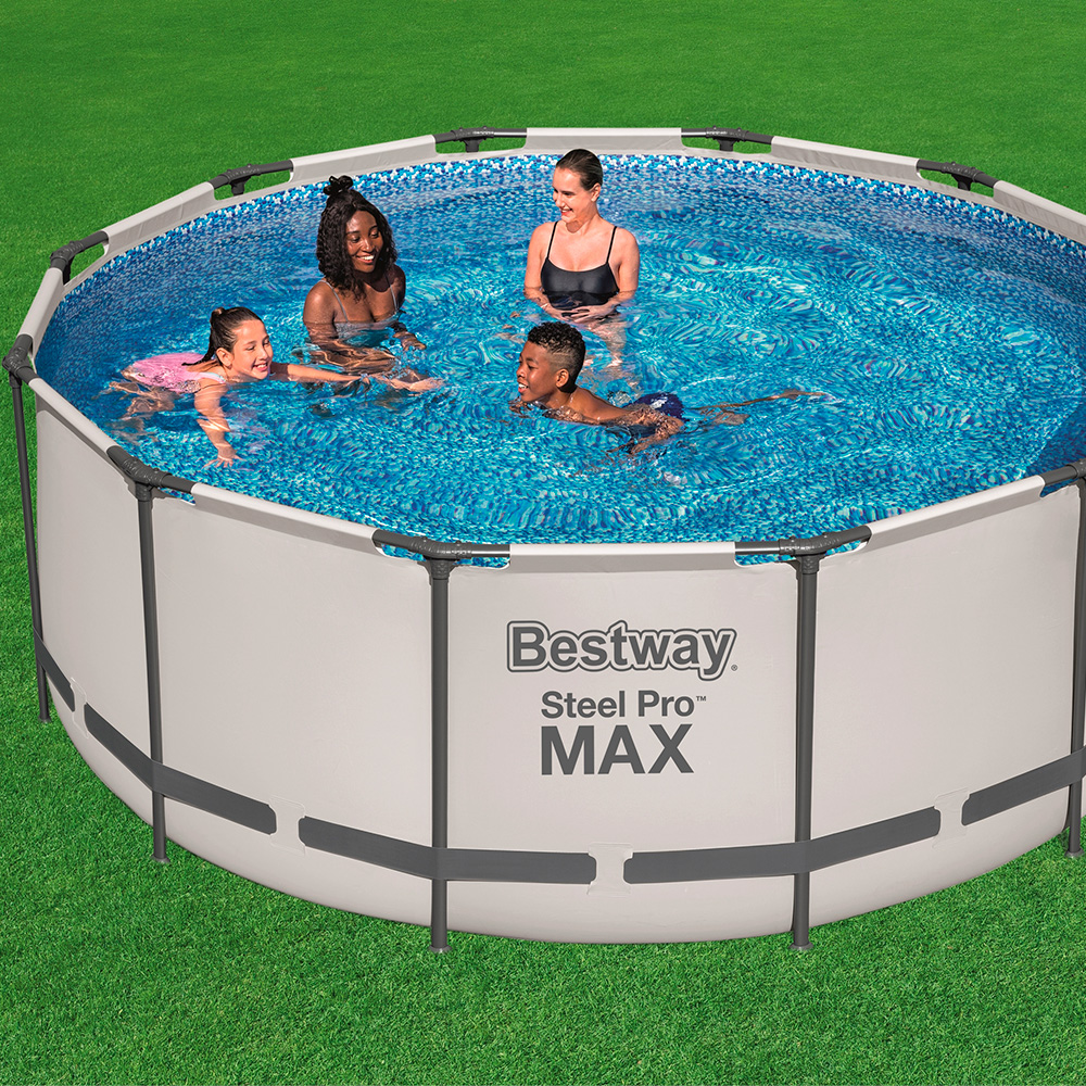 Foto 4 pulgar | Alberca Estructural Bestway 56421 color Gris Circular + Accesorios