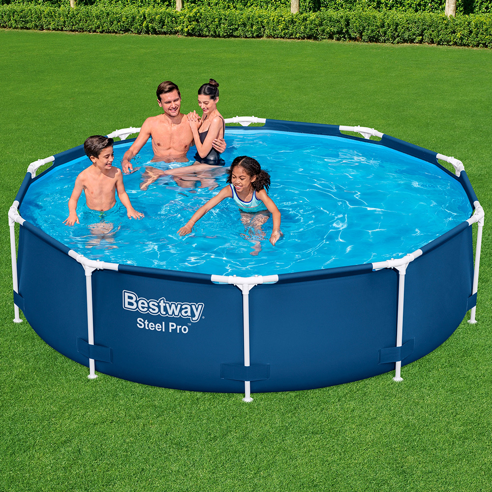 Foto 3 | Alberca Estructural Bestway 56677 color Azul Circular Familiar 305 CM de Plástico Resistente