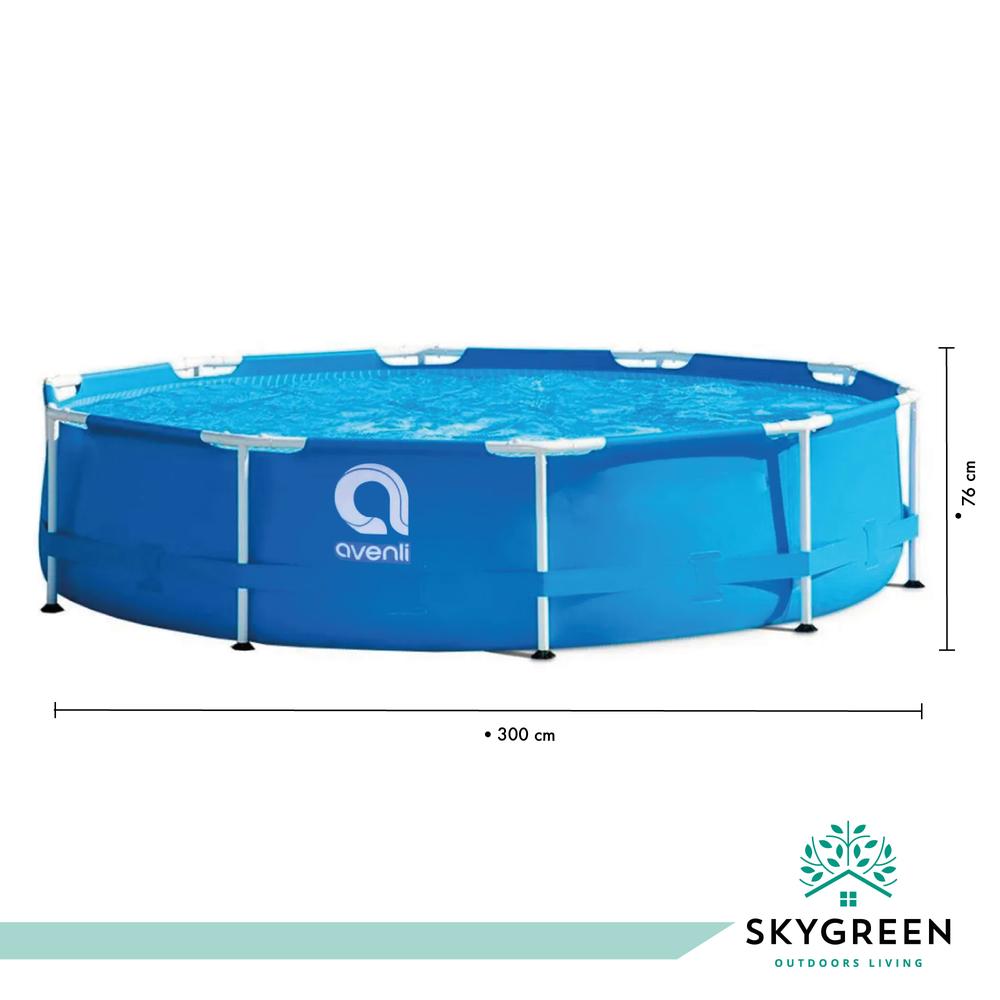 Foto 4 pulgar | Piscina Alberca Skin Green Estructural Redonda 3m Capacidad 4668 Litros