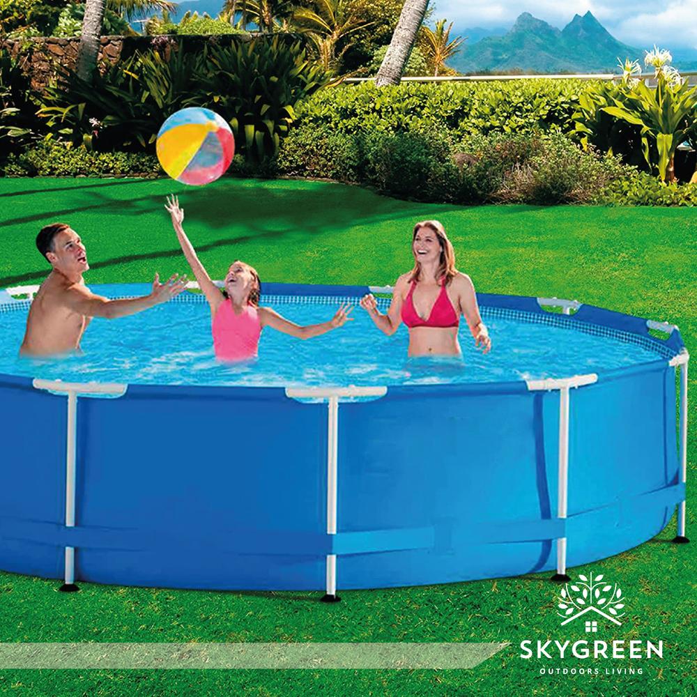 Foto 5 pulgar | Piscina Alberca Skin Green Estructural Redonda 3m Capacidad 4668 Litros