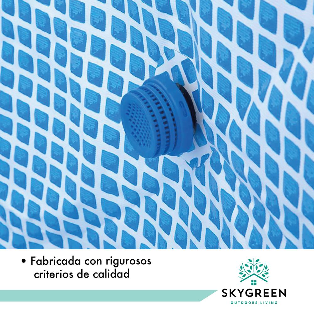 Foto 7 pulgar | Piscina Alberca Skin Green Estructural Redonda 3m Capacidad 4668 Litros