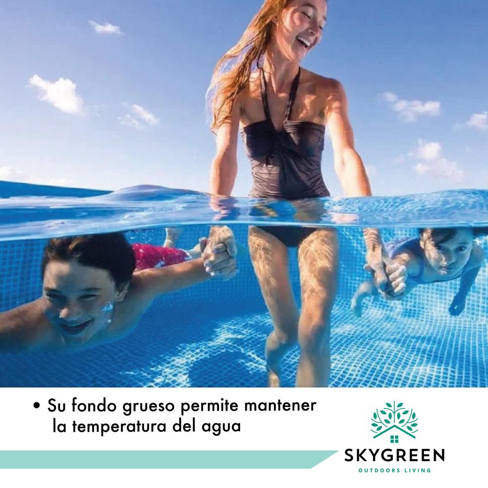 Foto 8 pulgar | Piscina Alberca Skin Green Estructural Redonda 3m Capacidad 4668 Litros