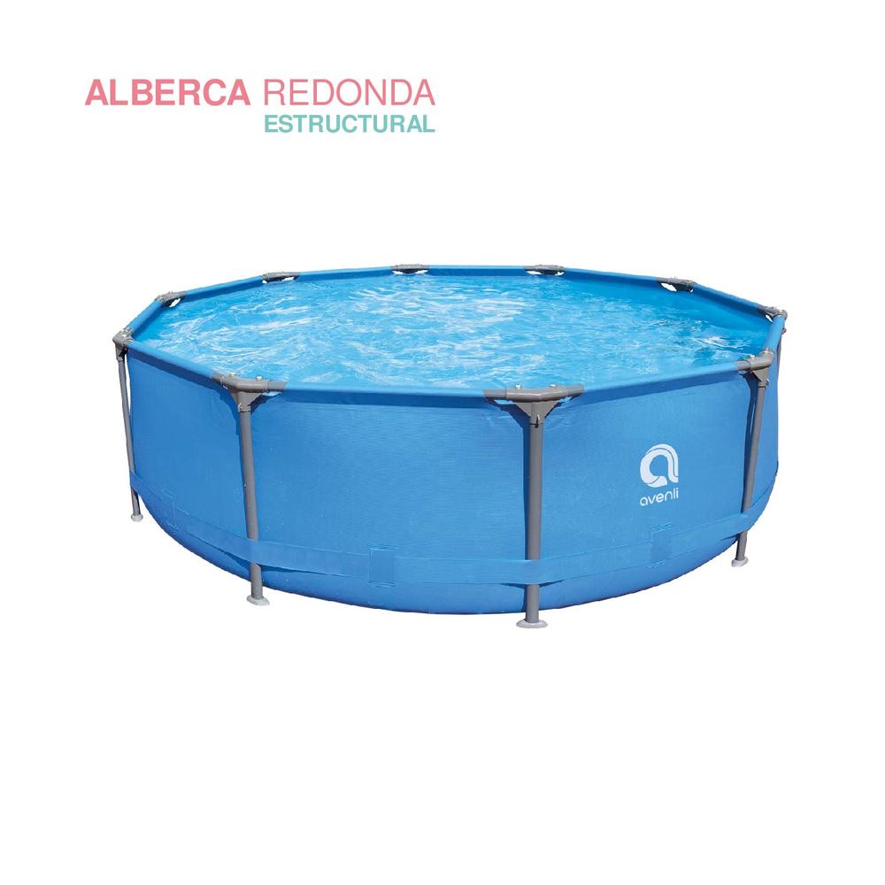 Foto 2 pulgar | Alberca Piscina Redonda Estructura De Acero 3.05m X 76cm