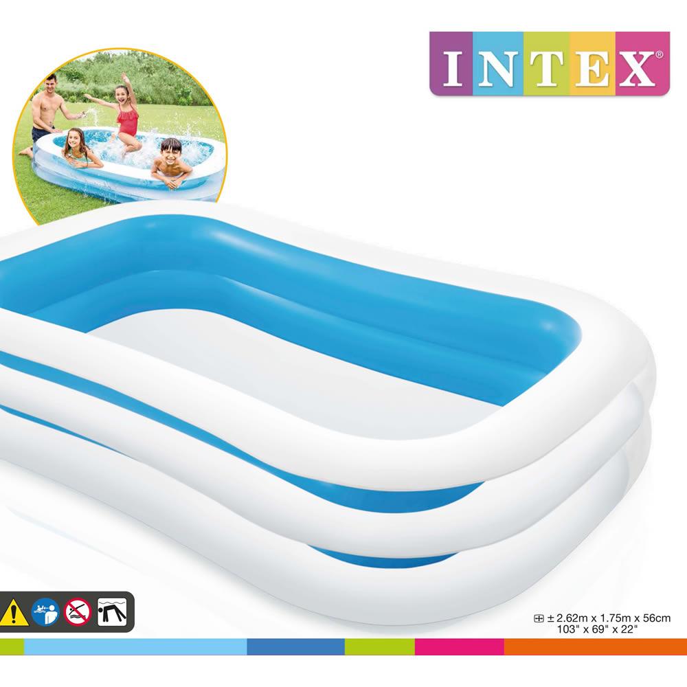 Foto 3 pulgar | Alberca Inflable Intex Swim Center color Azul Rectangular