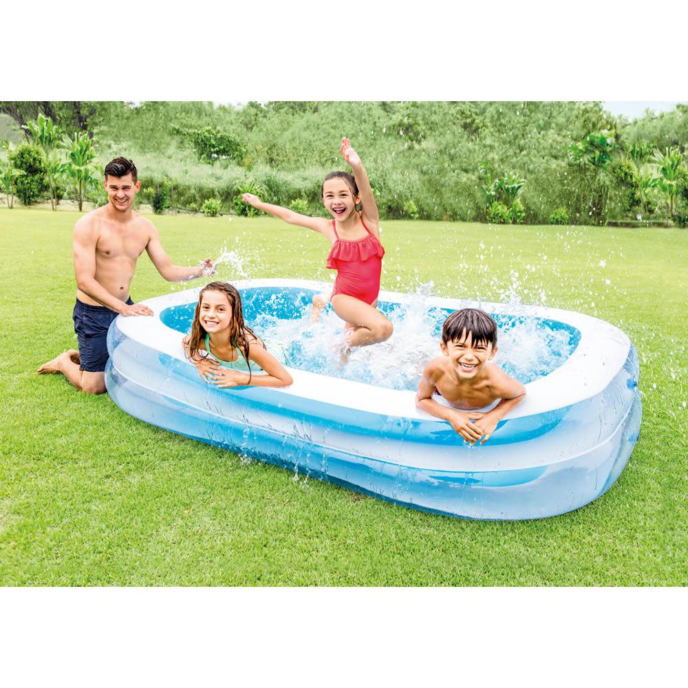 Foto 4 pulgar | Alberca Inflable Intex Swim Center color Azul Rectangular