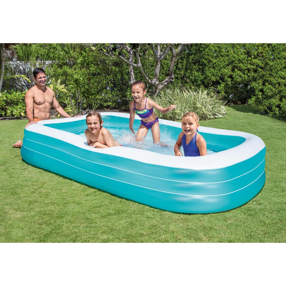 Foto 3 pulgar | Alberca Inflable Rectangular Swim Center Intex color Azul