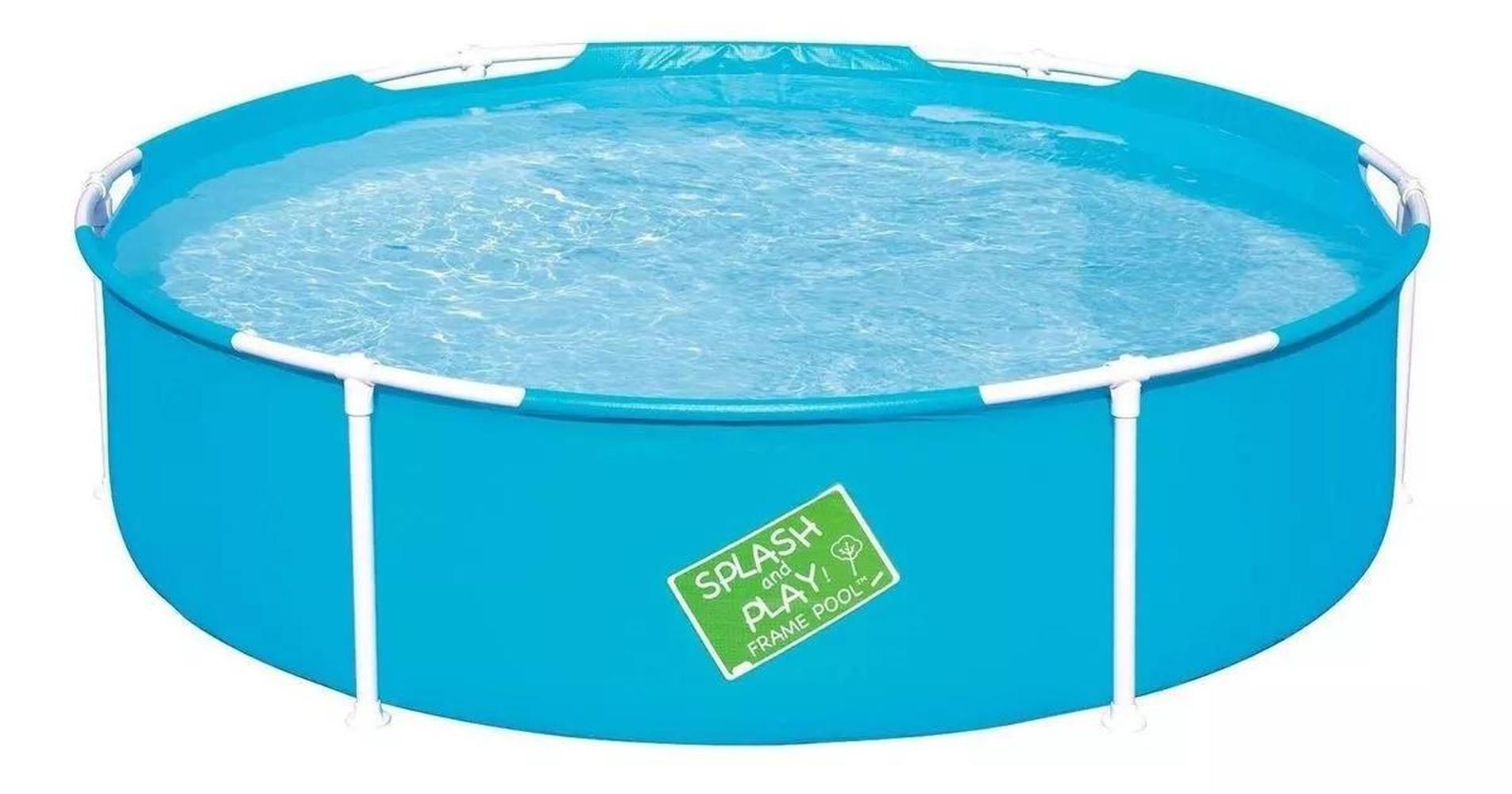 Alberca Estructural Redonda Bestway 56283 color Azul Capacidad 580 L