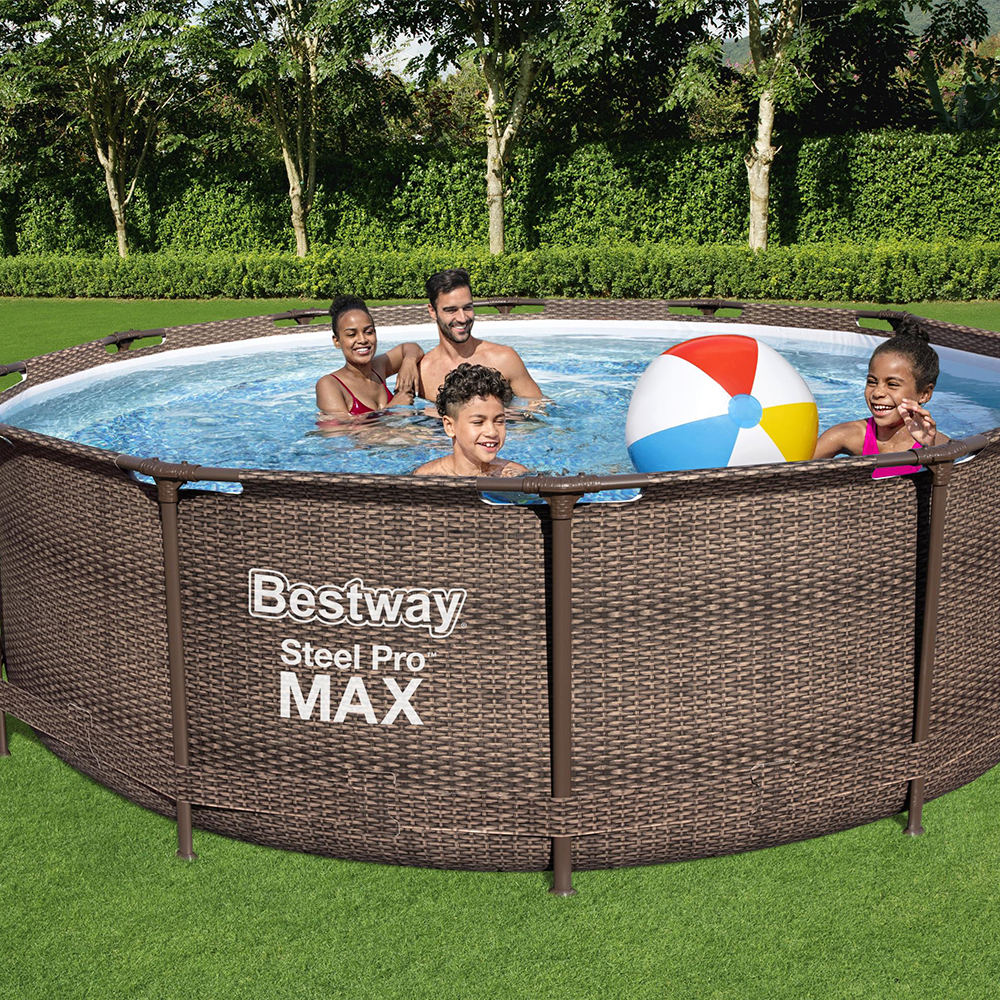 Foto 5 pulgar | Alberca Estructural Redonda 3.66m Bestway Steel Pro Max