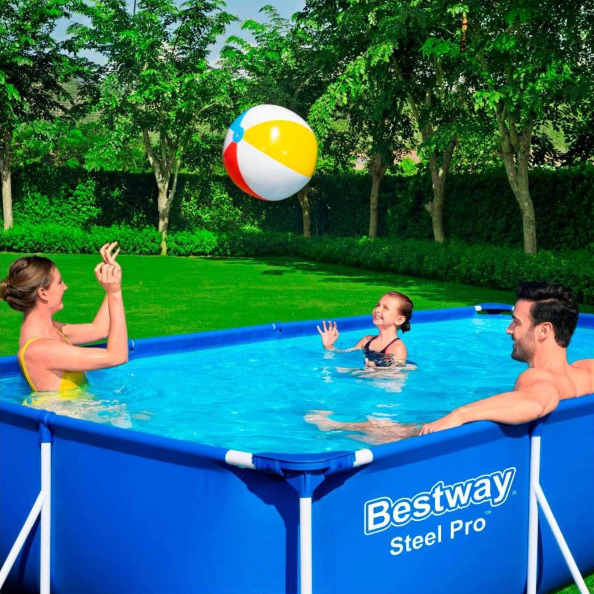 Foto 4 pulgar | Alberca Estructural Bestway Steel Pro 5615 De 300 X 201 X 66 Cm Incluye Bomba Filtro Y Cubierta