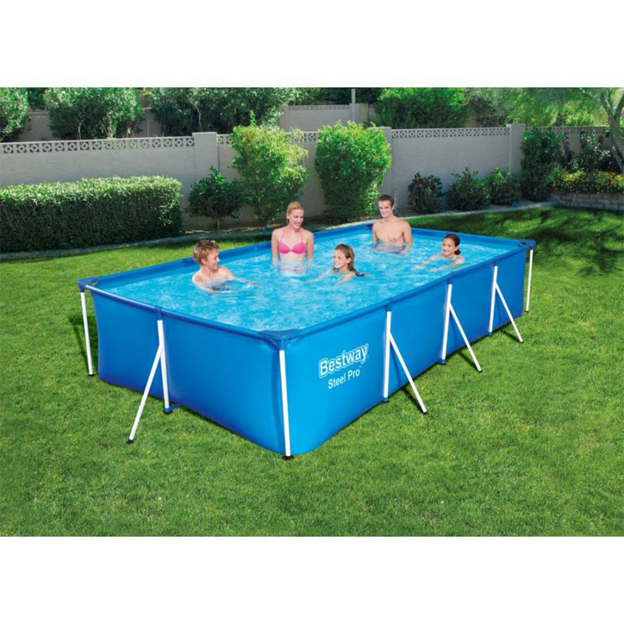 Foto 3 pulgar | Alberca Estructural Bestway Steel Pro 15606 De 450 X 220 X 84 Cm Incluye Cubierta