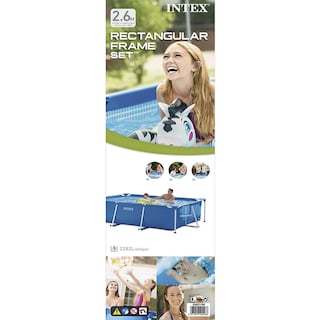 Foto 4 | Alberca Rectangular Intex Azul