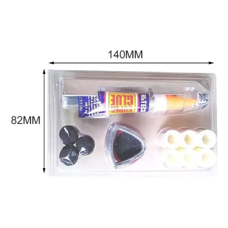 Foto 5 pulgar | Kit De Reparación De Piscinas Taco De Pool Con 6 Suelas De Animales De 13 Mm - Venta Internacional.