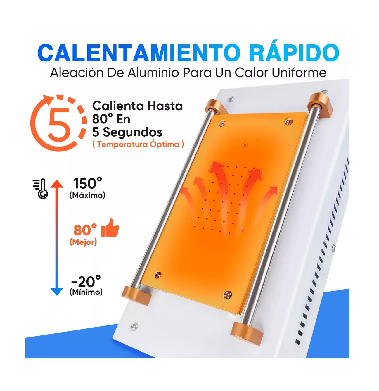 Foto 5 pulgar | Máquina Plancha Separadora de Pantalla Lcd Celulares Day Plus Blanco/Amarillo