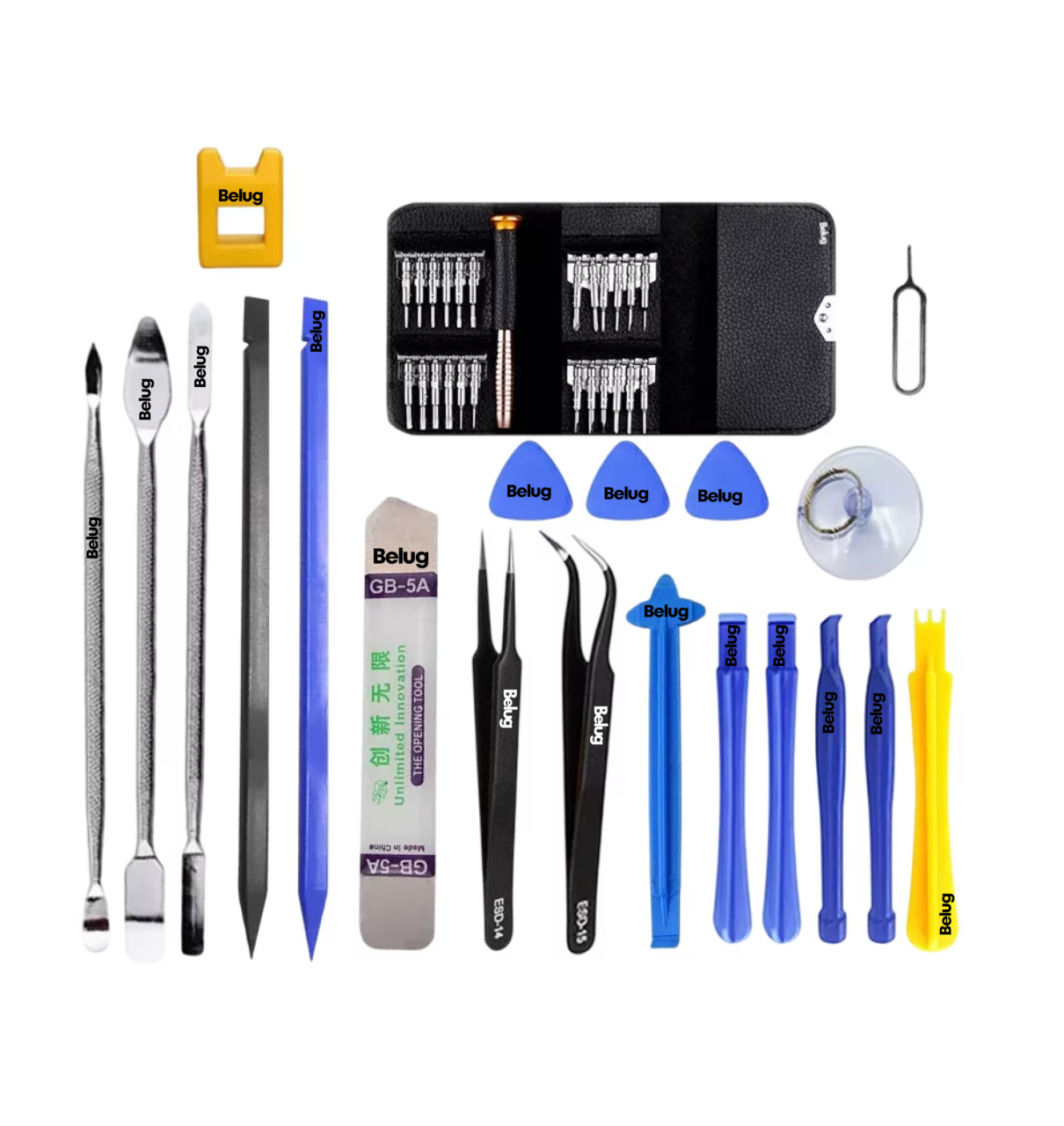 Foto 2 pulgar | Kit De Herramientas Reparación Pantalla Lcd Celular 45 En 1 Belug, Multicolor