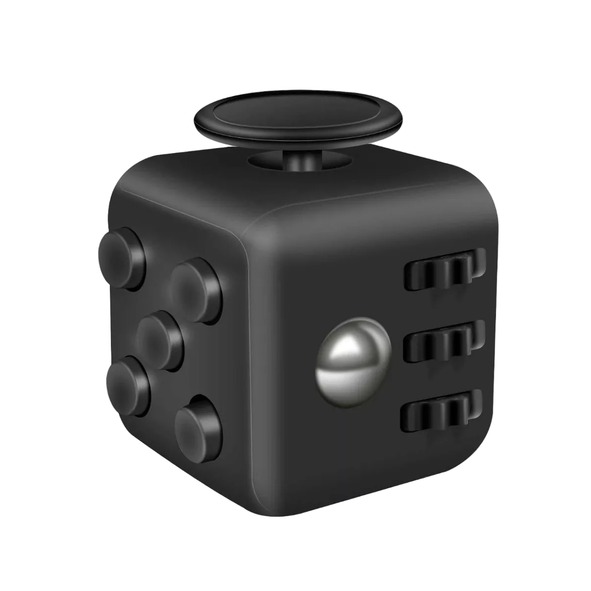 Foto 2 pulgar | Cubo Anti Estrés. Ayuda A Calmar La Ansiedad Y El Estrés Negro Total
