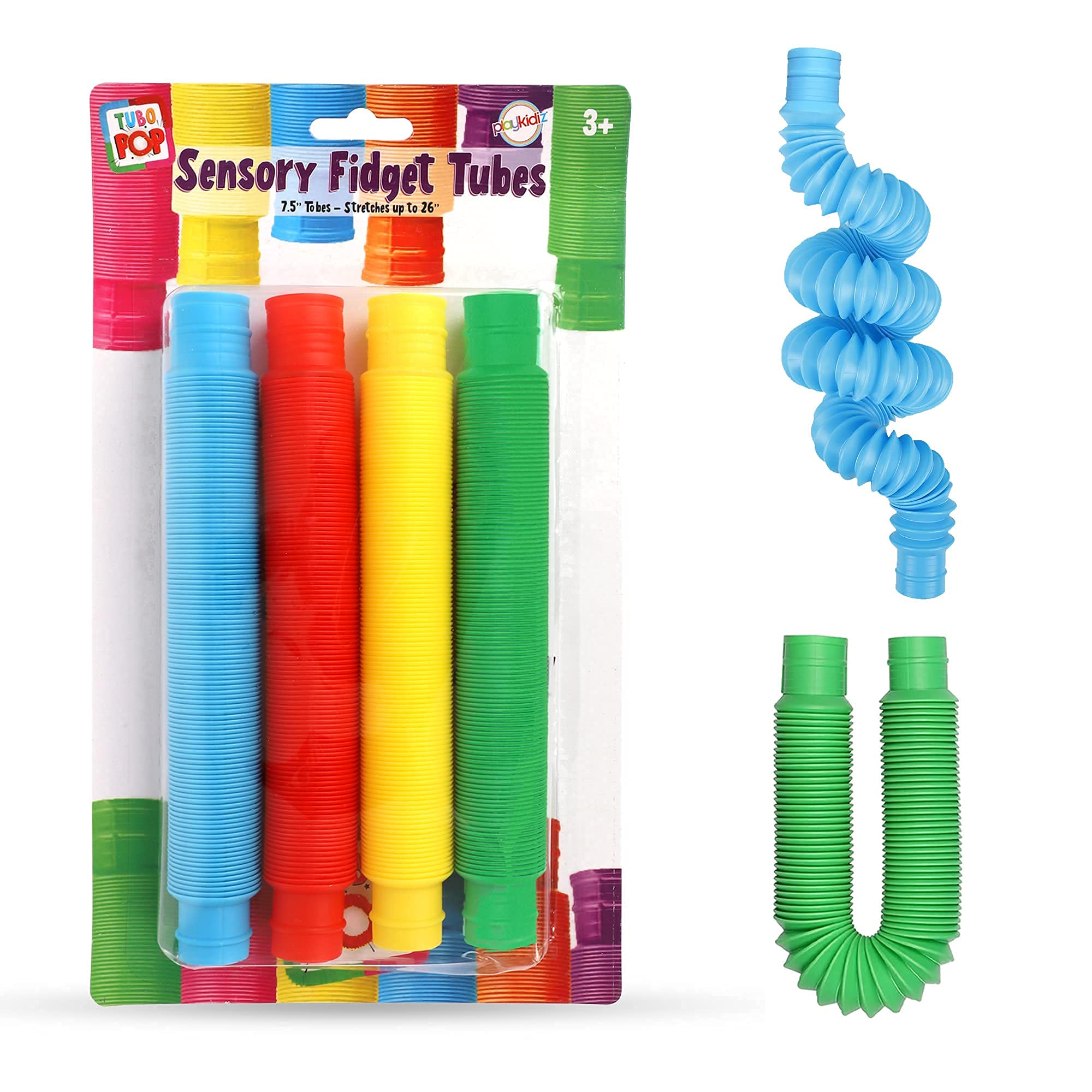 Foto 2 pulgar | Juguete Antiestrés Playkidz Pop Tubes Multicolor 4 Piezas - Venta Internacional