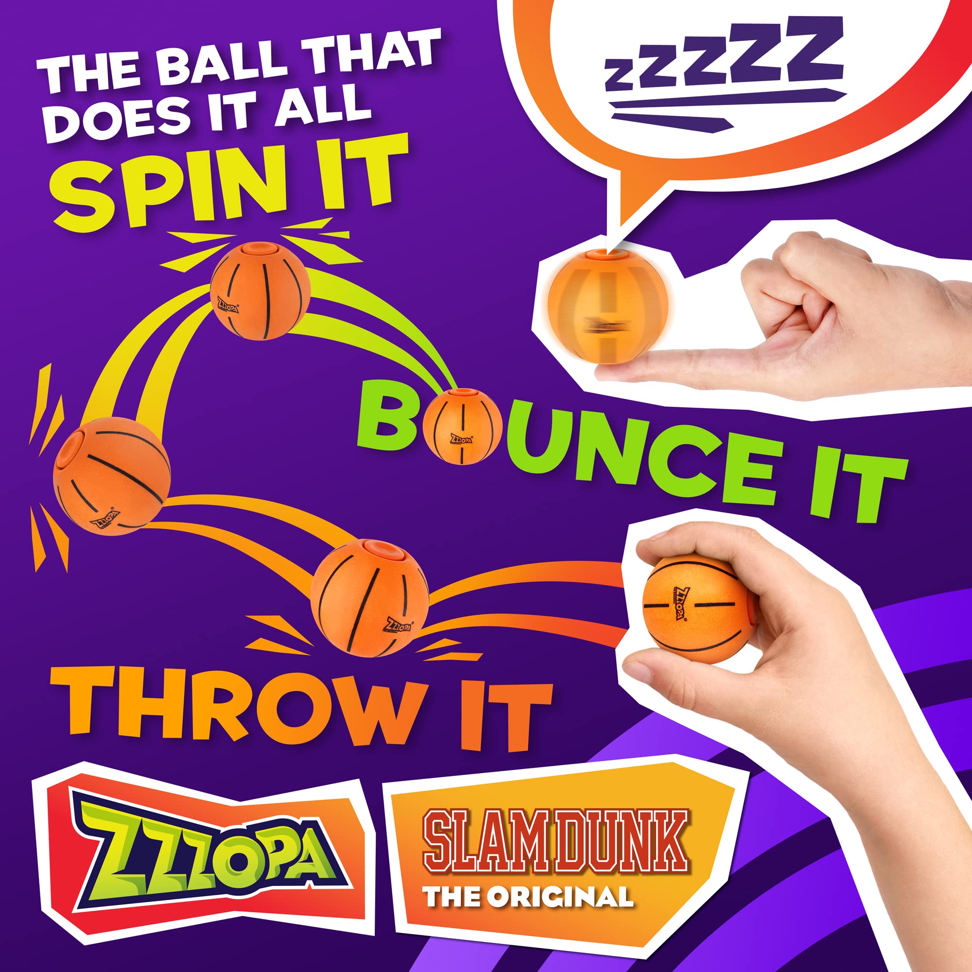 Foto 3 pulgar | Pelota Fidget Stress Original P.m.i. Zzzopa Slamdunk De 6 Cm - Venta Internacional.