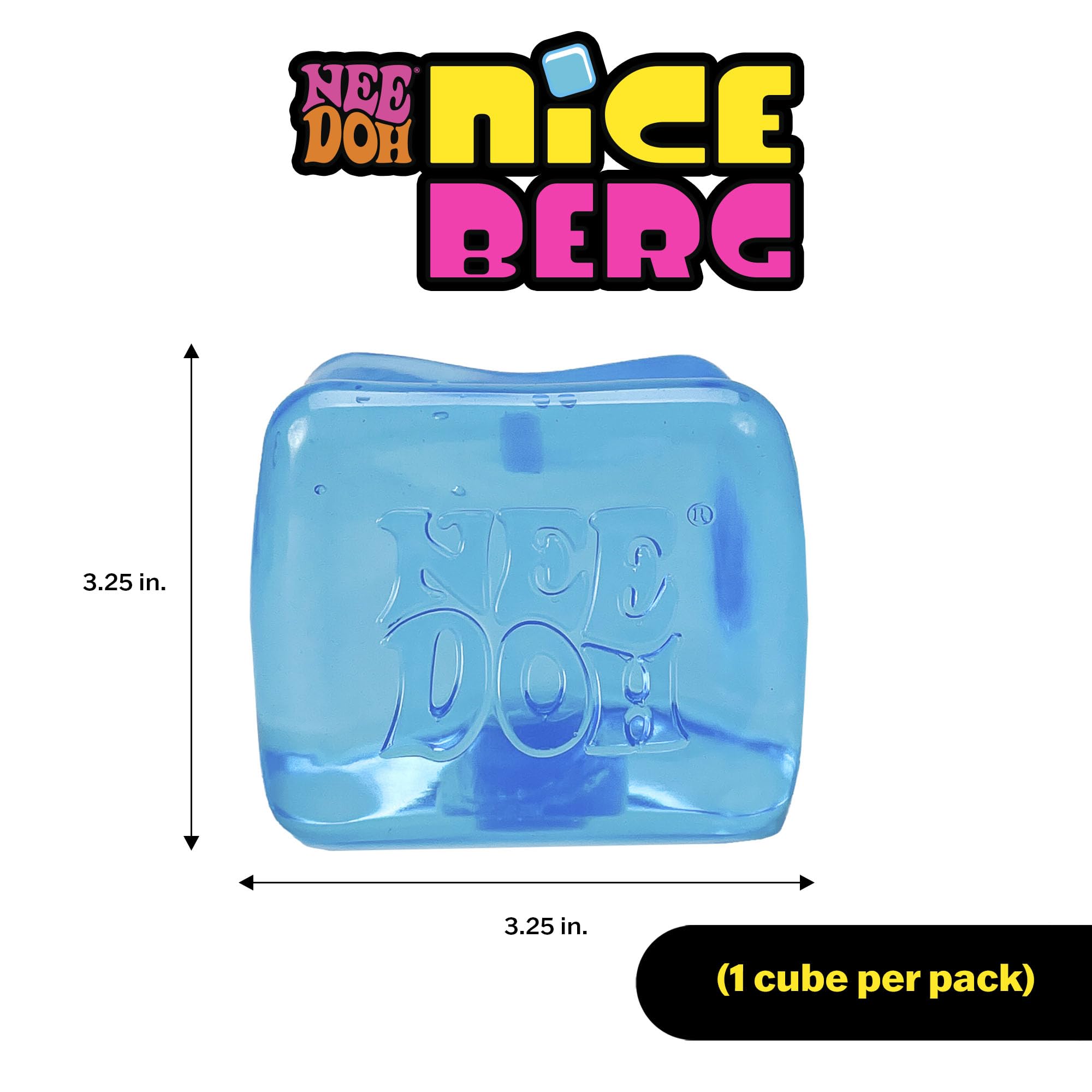 Foto 7 pulgar | Sensory Squeeze Toy Schylling Needoh Nice Berg Giant Cube - Venta Internacional.