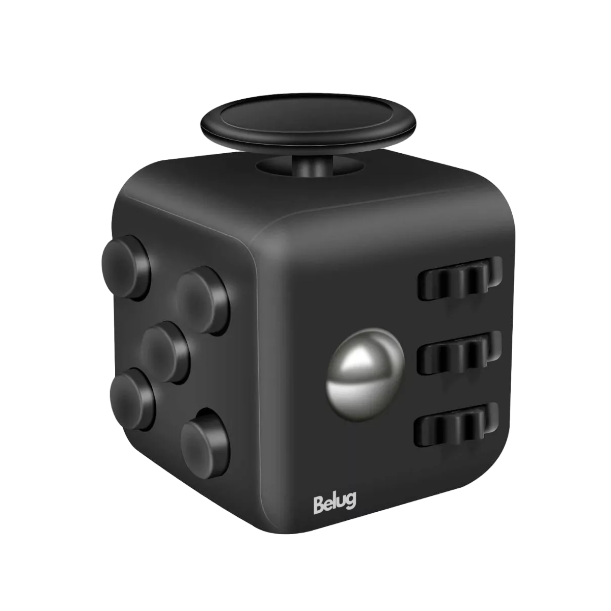 Foto 2 pulgar | Cubo Anti Estrés. Ayuda A Calmar La Ansiedad Y El Estrés Negro Total Belug