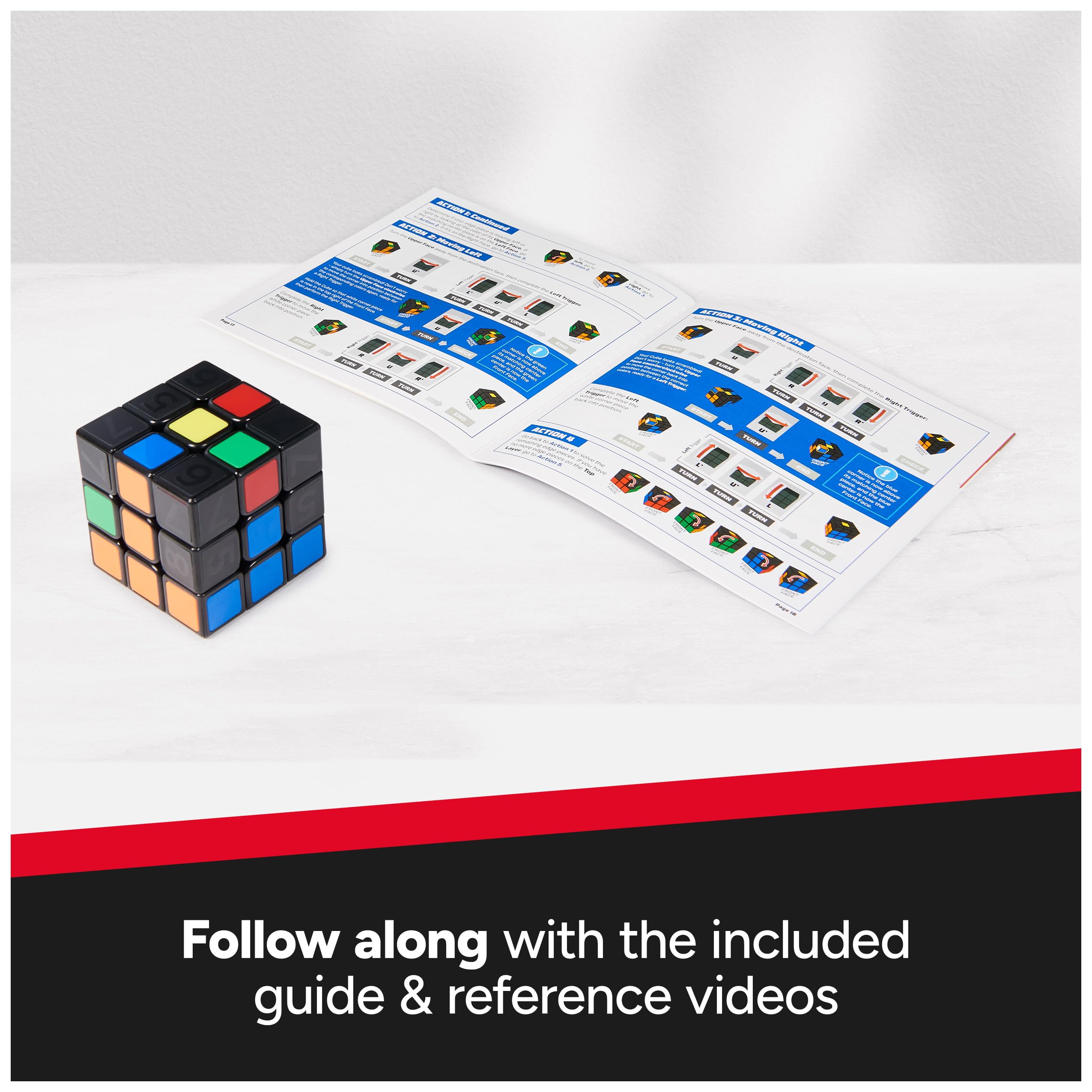 Foto 4 | Fidget Cube Rubik's Cube Coach Cube Con Pegatinas Y Guía - Venta Internacional.