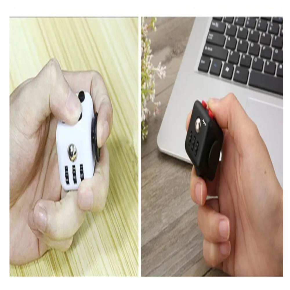 Foto 5 pulgar | 6en1 Cubo Anti Estrés, Fidget Cube  Belug Negro