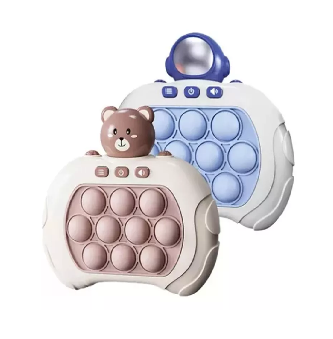 Juego Puzzle Pop-it, 2 Piezas, Juguetes Sensorial Azul Y Cafe