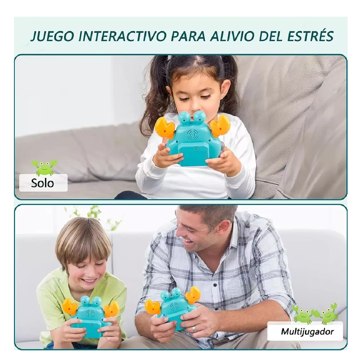 Foto 4 | Máquina Juego Descompresión Consola Juguete Pop Quick Push Azul