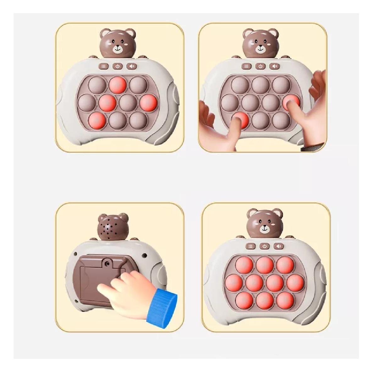 Foto 4 pulgar | Máquina Juego Descompresión , Consola Juegos Pop Quick Push Beige