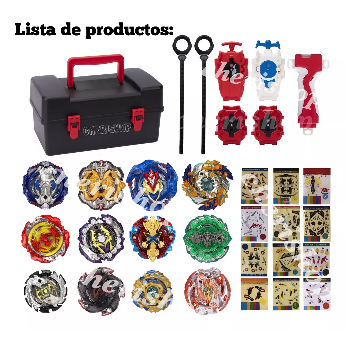 Foto 3 pulgar | 12pcs Top Beyblade Burst Bey Blade Battle Juguetes Trompos