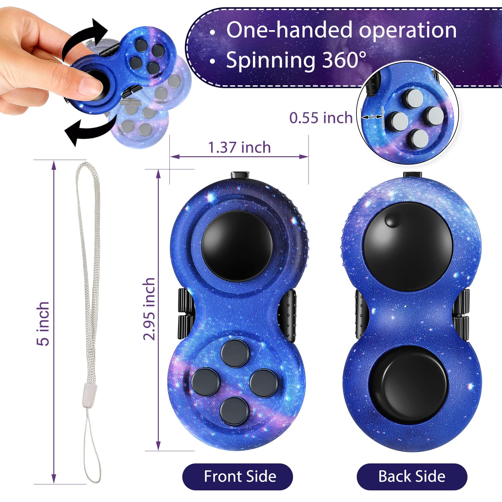Foto 3 pulgar | Juegos Fidget Pad Skylety 2 Piezas - Venta Internacional