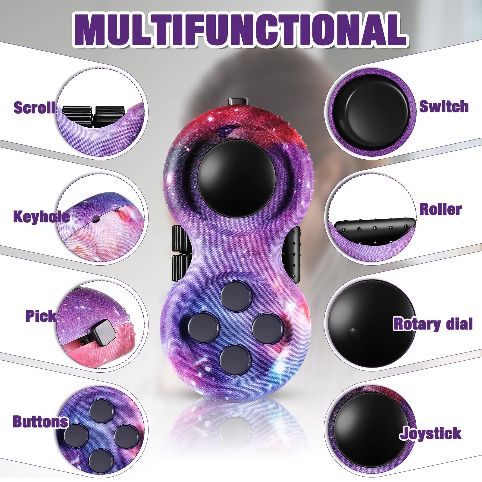 Foto 4 pulgar | Juegos Fidget Pad Skylety 2 Piezas - Venta Internacional