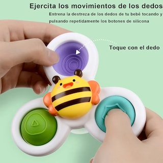 Foto 3 | 3 Piezas Ventosa Giratoria Juguetes Sensoriales Para Bebes