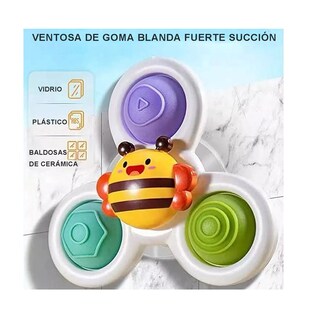 Foto 5 | 6 Piezas Ventosa Giratoria Juguetes Sensoriales Para Bebes Mezcla De Colores