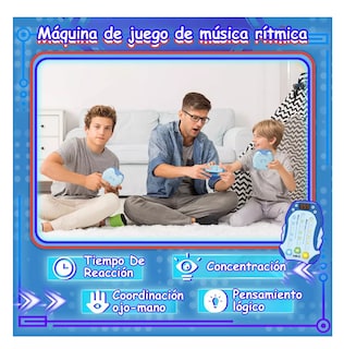 Foto 3 | Juegos Antiestres Máquina Juego Ritmo De Musica Electrónica Azul