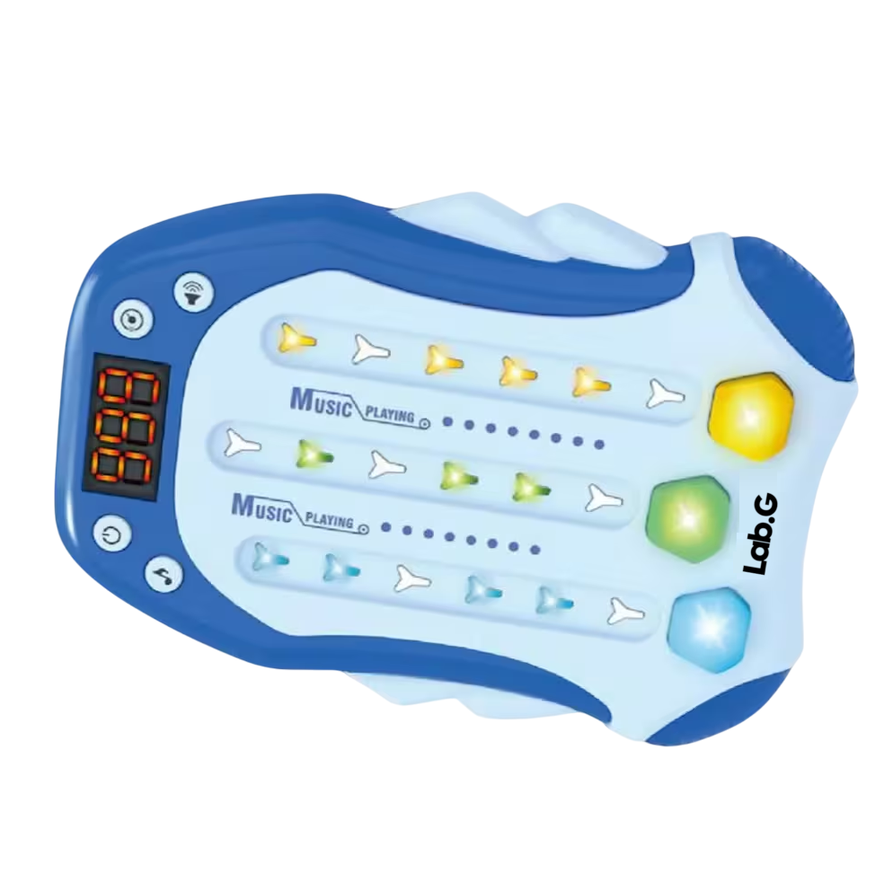 Foto 6 pulgar | Juegos Antiestres Máquina Juego Ritmo De Musica Electrónica Azul