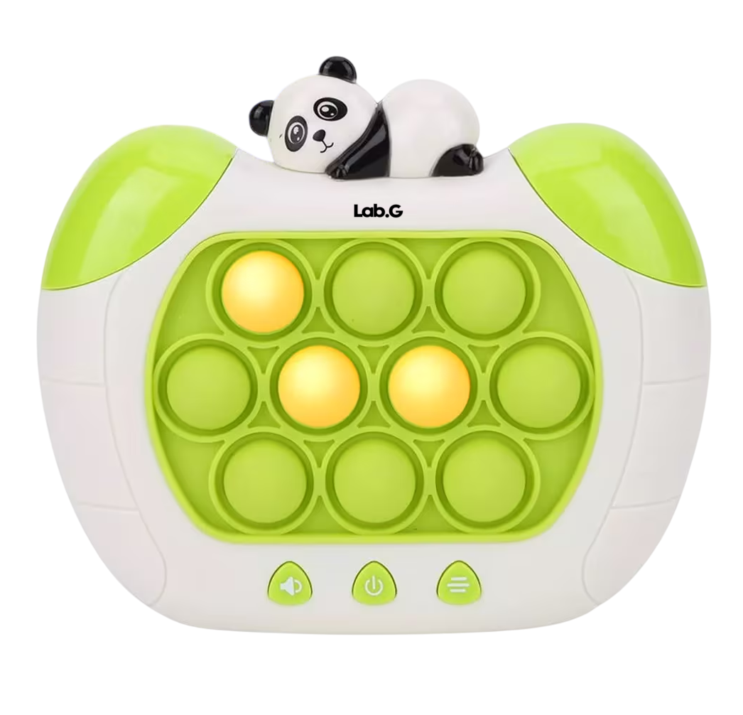 Foto 2 pulgar | Juego Pop It Electronico Antiestrés Quick Push Consola Oso Panda, Verde Blanco