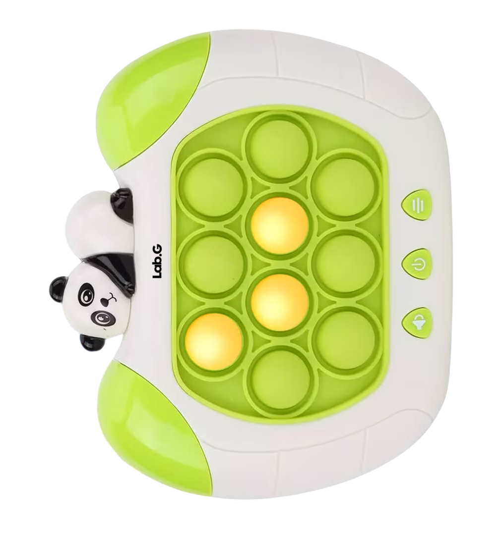 Foto 3 pulgar | Juego Pop It Electronico Antiestrés Quick Push Consola Oso Panda, Verde Blanco