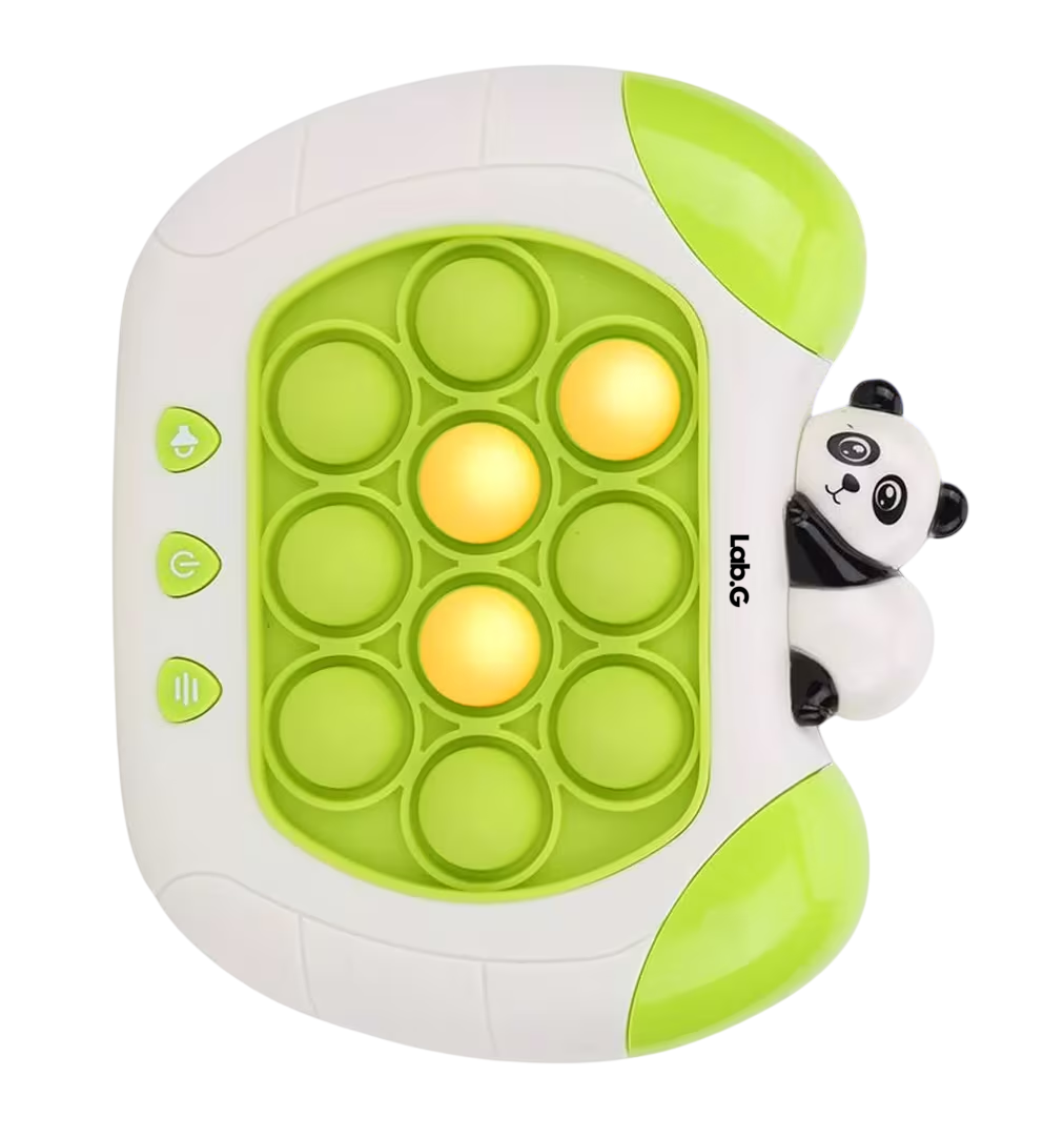 Foto 4 pulgar | Juego Pop It Electronico Antiestrés Quick Push Consola Oso Panda, Verde Blanco