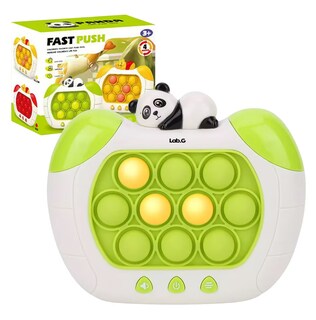 Foto 4 | Juego Pop It Electronico Antiestrés Quick Push Consola Oso Panda, Verde Blanco